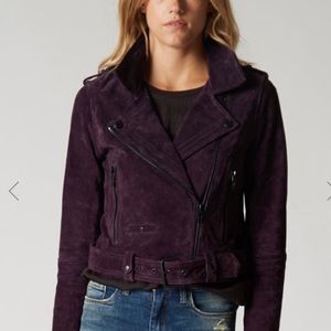PURPLE TWILIGHT SUEDE JACKET worn once! Super cute